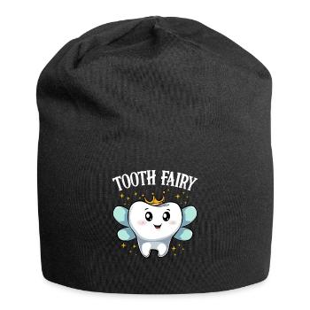 Cute Kawaii Tooth Fairy Milk Tooth - Jersey Beanie - black - Front