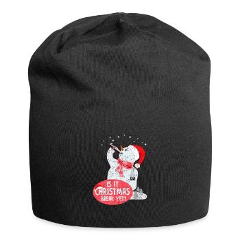 Nikolaus Weihnachten Weihnachtsmarkt Geschenk - Jersey-Beanie - Schwarz - Vorne