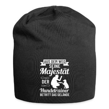 Majestät Hundetrainerin Hundetraining Bekleidung - Jersey-Beanie - Schwarz - Vorne