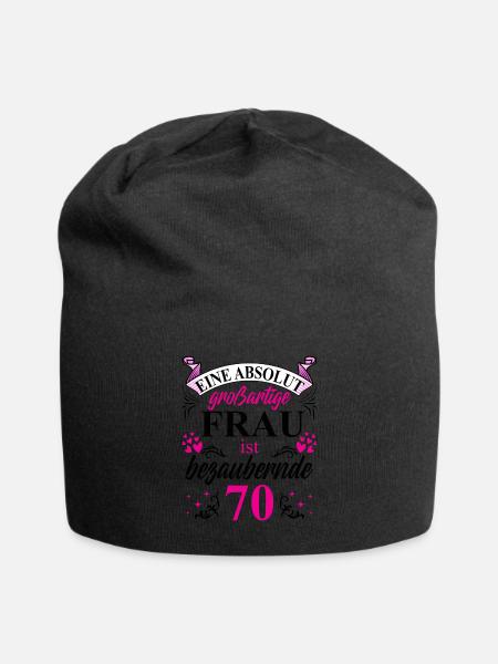 70. Geburtstag 70 Jubiläum 70 Ehrentag 70 Jahre - Jersey-Beanie - Schwarz