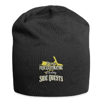RPG Gamer Side Quest Drache Schwert Roleplay - Jersey-Beanie - Schwarz - Vorne