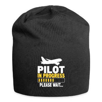 Pilote en cours Veuillez patienter - Bonnet en jersey - noir - Devant