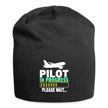 Pilote en cours Veuillez patienter - Bonnet en jersey - noir - Devant