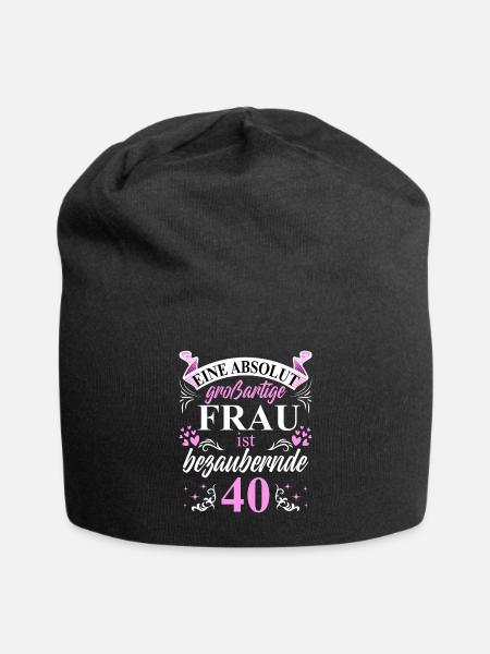 40. Geburtstag 40 Jubiläum 40 Ehrentag 40 Jahre - Jersey-Beanie - Schwarz