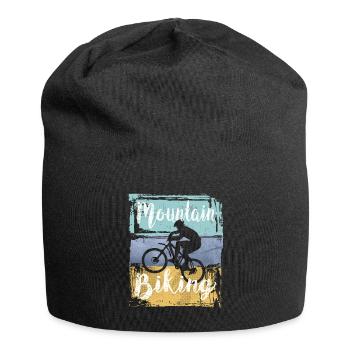 Mountain Biking Vintage Retro Mountain Bike - Jersey Beanie - black - Front