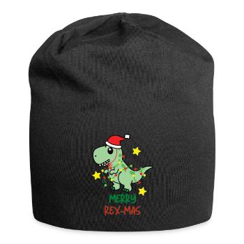 Merry Rex-Mas Ugly Christmas XMAS X-Mas - Jersey Beanie - black - Front