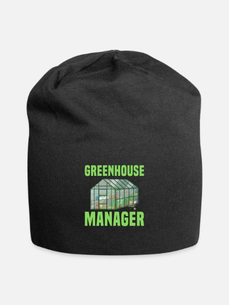 Gewächshaus Manager - Jersey-Beanie - Schwarz