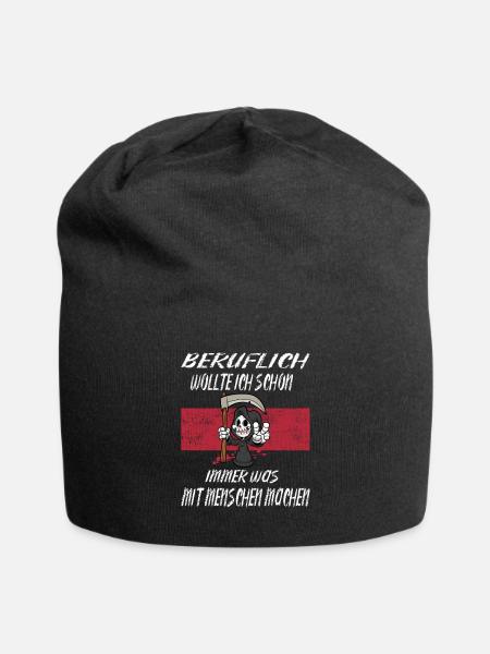 Beruflich Sensenmann - Jersey-Beanie - Schwarz