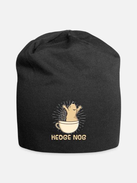 Igel - Jersey-Beanie - Schwarz
