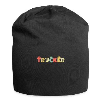 Retro Truck Driver Truck Driver Vintage Truck Driver - Bonnet en jersey - noir - Devant