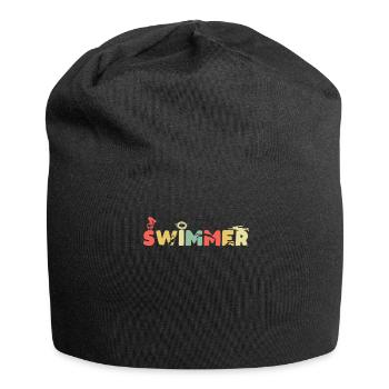 Schwimmen Schwimmer - Jersey-Beanie - Schwarz - Vorne