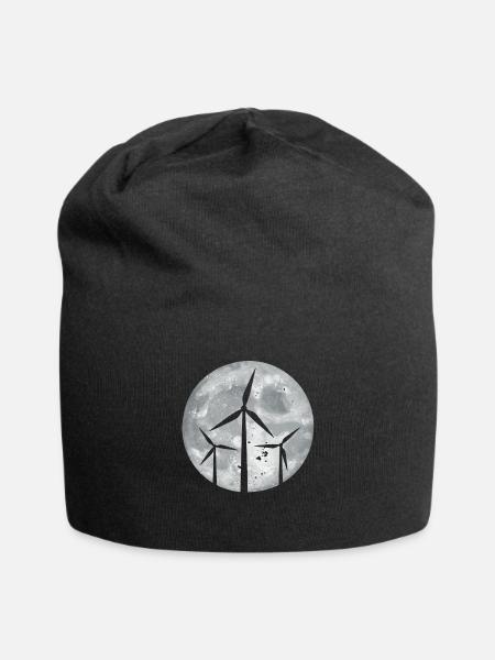Windkraftanlage - Jersey-Beanie - Schwarz