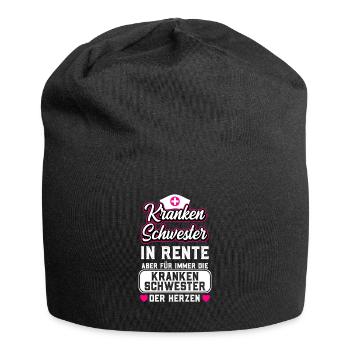 Rente Ruhestand Krankenschwester - Jersey-Beanie - Schwarz - Vorne