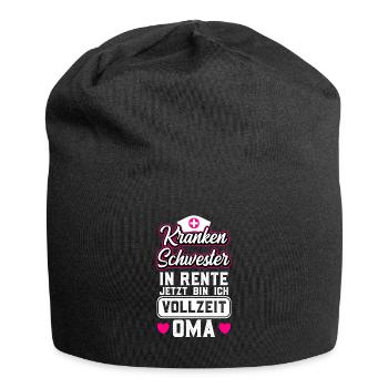 Ruhestand Rente Krankenschwester - Jersey-Beanie - Schwarz - Vorne