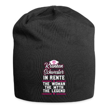 Ruhestand Rente Krankenschwester - Jersey-Beanie - Schwarz - Vorne