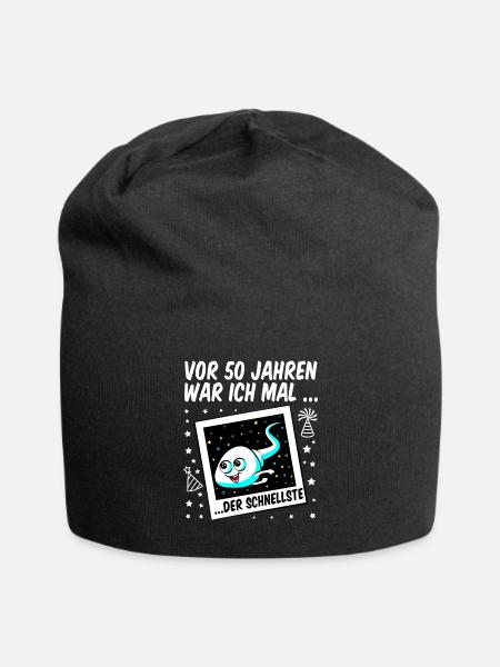 50. Geburtstag Mann lustig Club der alten Säcke 50 - Jersey-Beanie - Schwarz