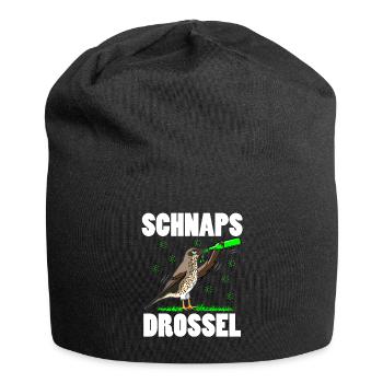 Lustige Vogelsprüche Vogelliebhaber Vogel Bier - Jersey-Beanie - Schwarz - Vorne