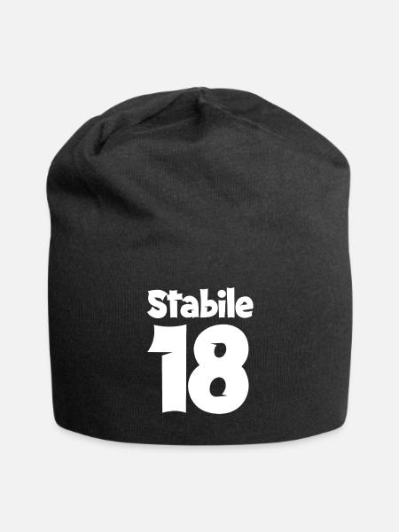 18 Geburtstag Junge Geschenk lustig 18. Ehrentag - Jersey-Beanie - Schwarz