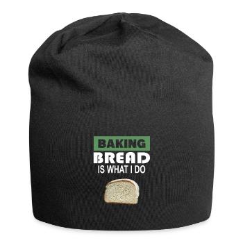 Brot Backen Bäcker - Jersey-Beanie - Schwarz - Vorne