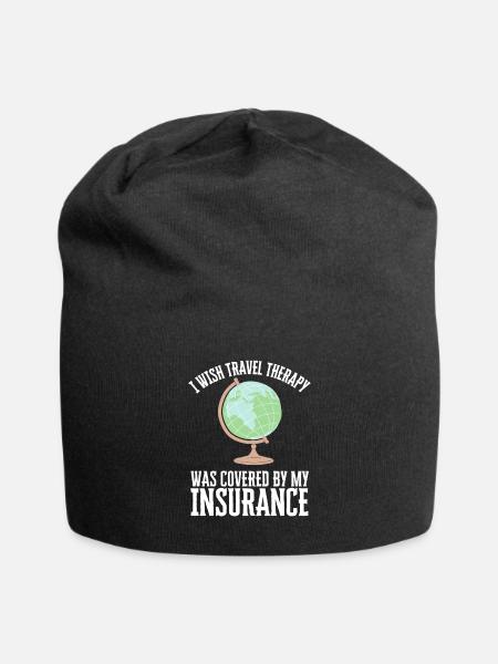 Travel World Backpacking Hiking Adventure Holiday - Jersey-Beanie - Schwarz