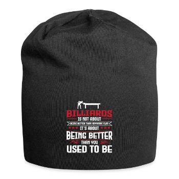 Billard - Jersey-Beanie - Schwarz - Vorne