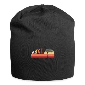 Retro Crane Construction Crane Vintage Crane Driver Crane Operator - Jersey Beanie - black - Front