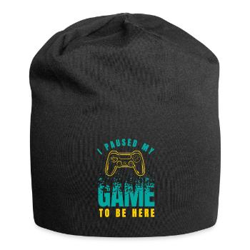 Gamer Gaming Video Games Videospiele - Jersey Beanie - black - Front