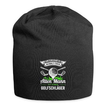Golf Golfer - Jersey-Beanie - Schwarz - Vorne