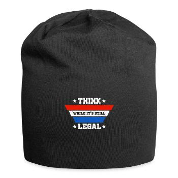 Think While Its Still Legal - Jersey Beanie - black - Front