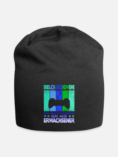 Jugendweihe Gamer - Jersey-Beanie - Schwarz