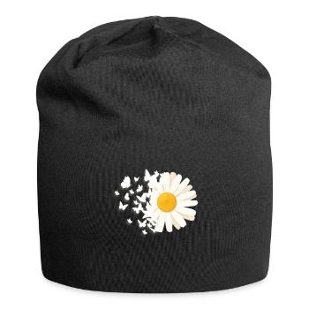 Marguerites Daisy Summer Daisies Flower Garden - Jersey Beanie - black - Front