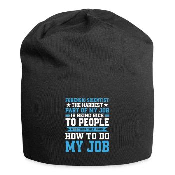 Forensic Scientist - Jersey Beanie - black - Front