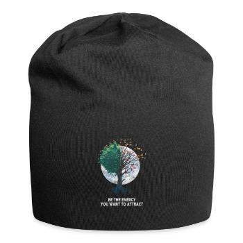 Tree Yggdrasil Viking Celtic Norse Life Symbol - Jersey Beanie - black - Front