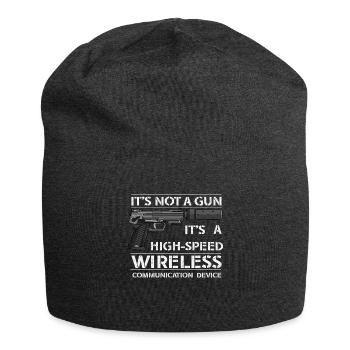 Its Not A Gun Meme Funny Its Not A Gun - Jersey Beanie - charcoal grey - Front
