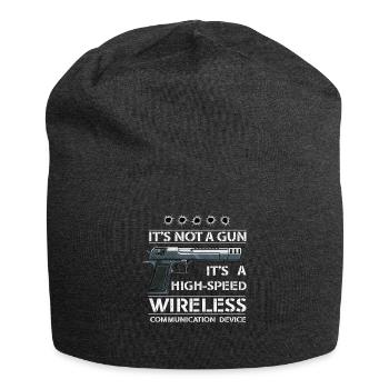 Its Not A Gun Meme Funny Its Not A Gun - Jersey Beanie - charcoal grey - Front