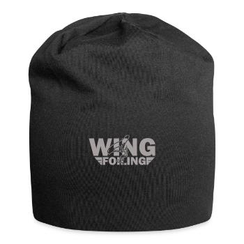 Wing Foiling or Wing Surf and Wing surfing Design - Jersey Beanie - black - Front