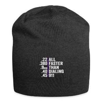 All Faster Than Dialing - Jersey Beanie - charcoal grey - Front