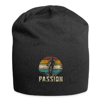 Fahrrad MTB Mountain Bike Mountainbiker - Jersey-Beanie - Schwarz - Vorne