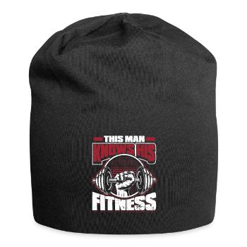Fitness Training Gym Workout Poids - Bonnet en jersey - noir - Devant