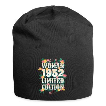 Birthday Woman born in 1952 Woman 70 years - Jersey Beanie - black - Front