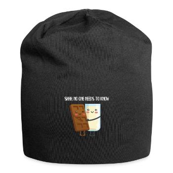 Schokomilch Geheimnis - Jersey-Beanie - Schwarz - Vorne