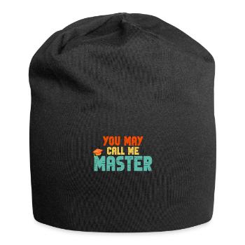 Call Me Master Graduation School College Degree - Jersey-Beanie - Schwarz - Vorne