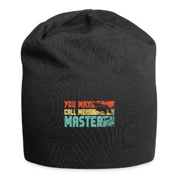 Call Me Master Graduation School College Degree - Jersey Beanie - black - Front