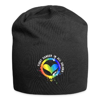 Cancer Sucks In Every Color Fighter Fight Support - Jersey Beanie - black - Front