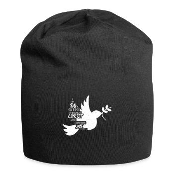 I Can Do All Things Through Christ Strengthens - Jersey Beanie - black - Front
