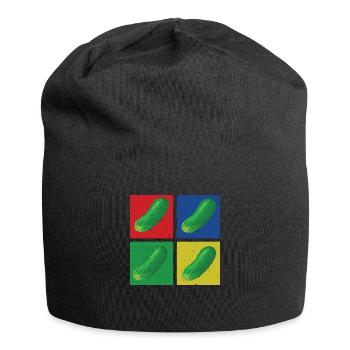 Gurken - Jersey-Beanie - Schwarz - Vorne