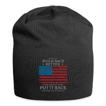 Au lieu de reconstruire - Bonnet en jersey - noir - Devant