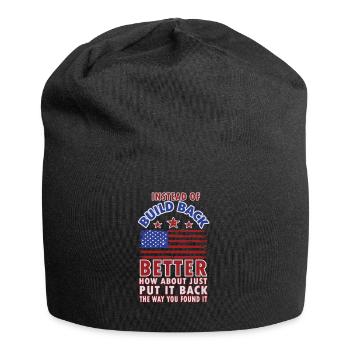 Au lieu de reconstruire - Bonnet en jersey - noir - Devant