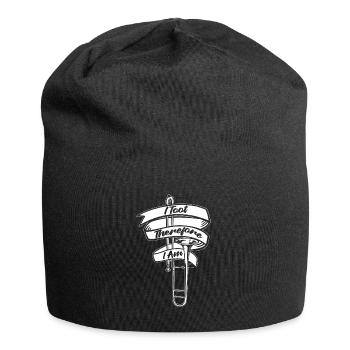 Posaune - Jersey-Beanie - Schwarz - Vorne