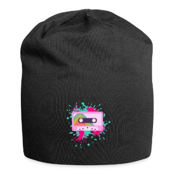 Cassette rétro Cassette Vintage Music Cassette - Bonnet en jersey - noir - Devant